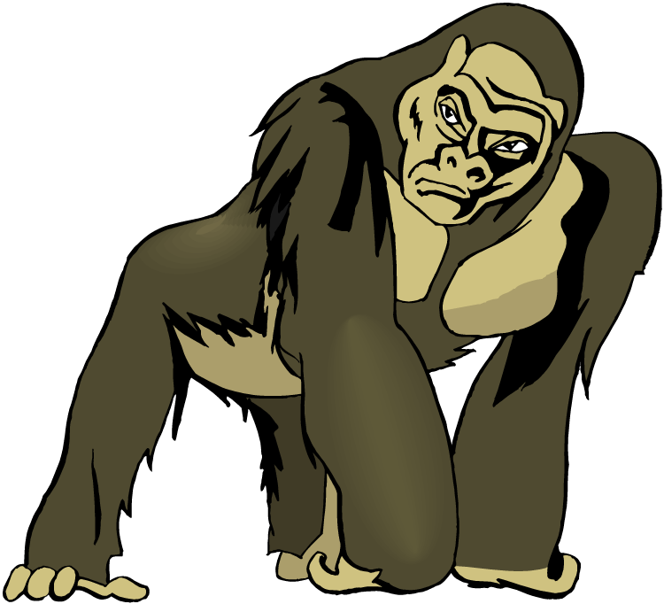 clipart pictures of gorillas - photo #18