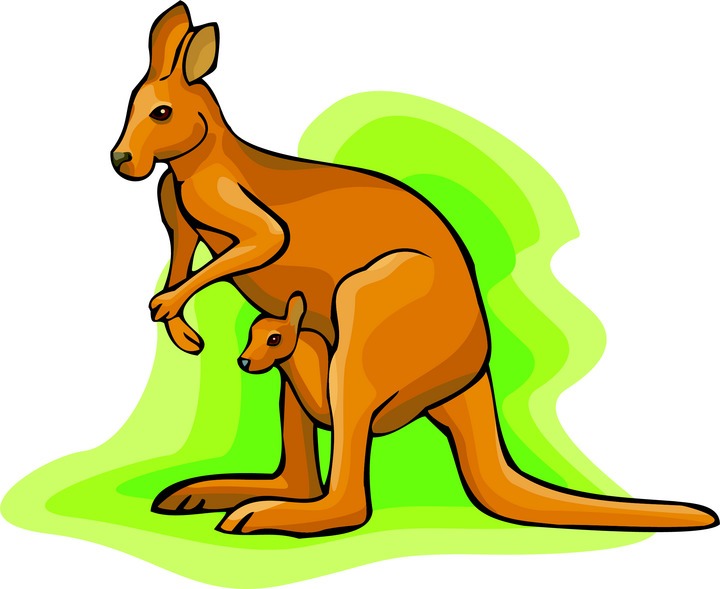 christmas kangaroo clipart free - photo #15