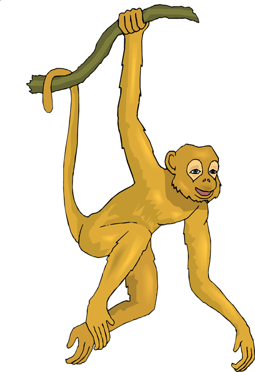 clipart monkey swinging - photo #3