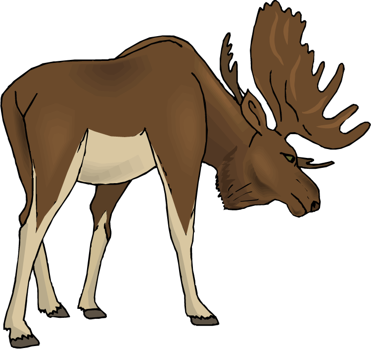 funny moose clipart - photo #7
