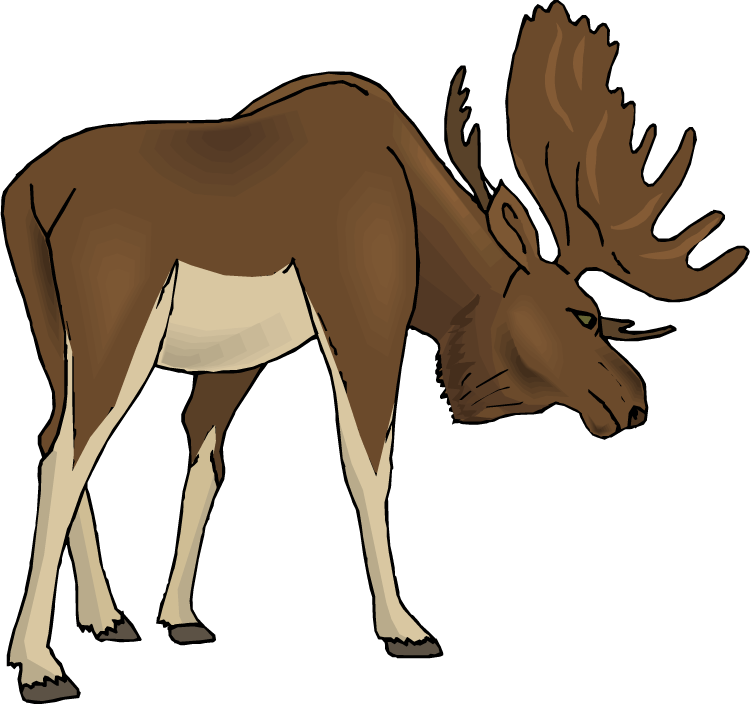 funny elk clip art - photo #47