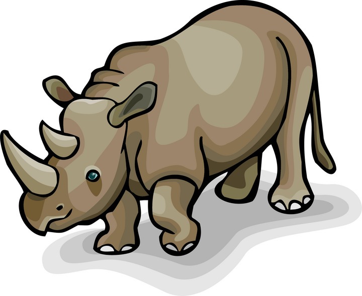 cartoon rhino clip art - photo #25