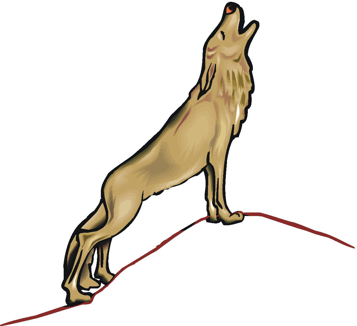 clipart of wolf - photo #23