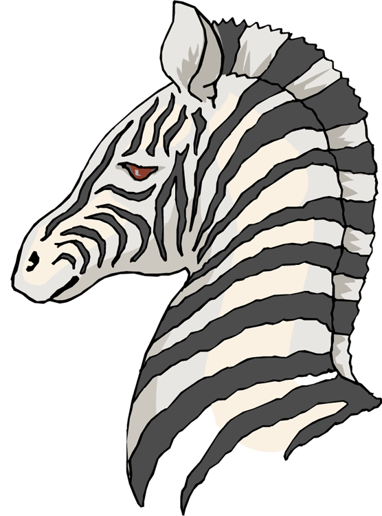 zebra face clip art - photo #35