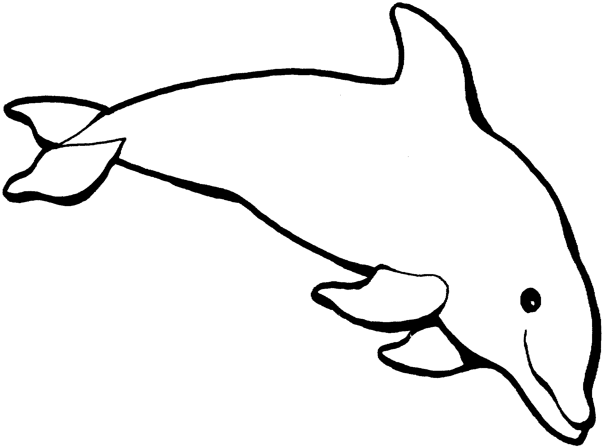 Free Dolphin Coloring Pages