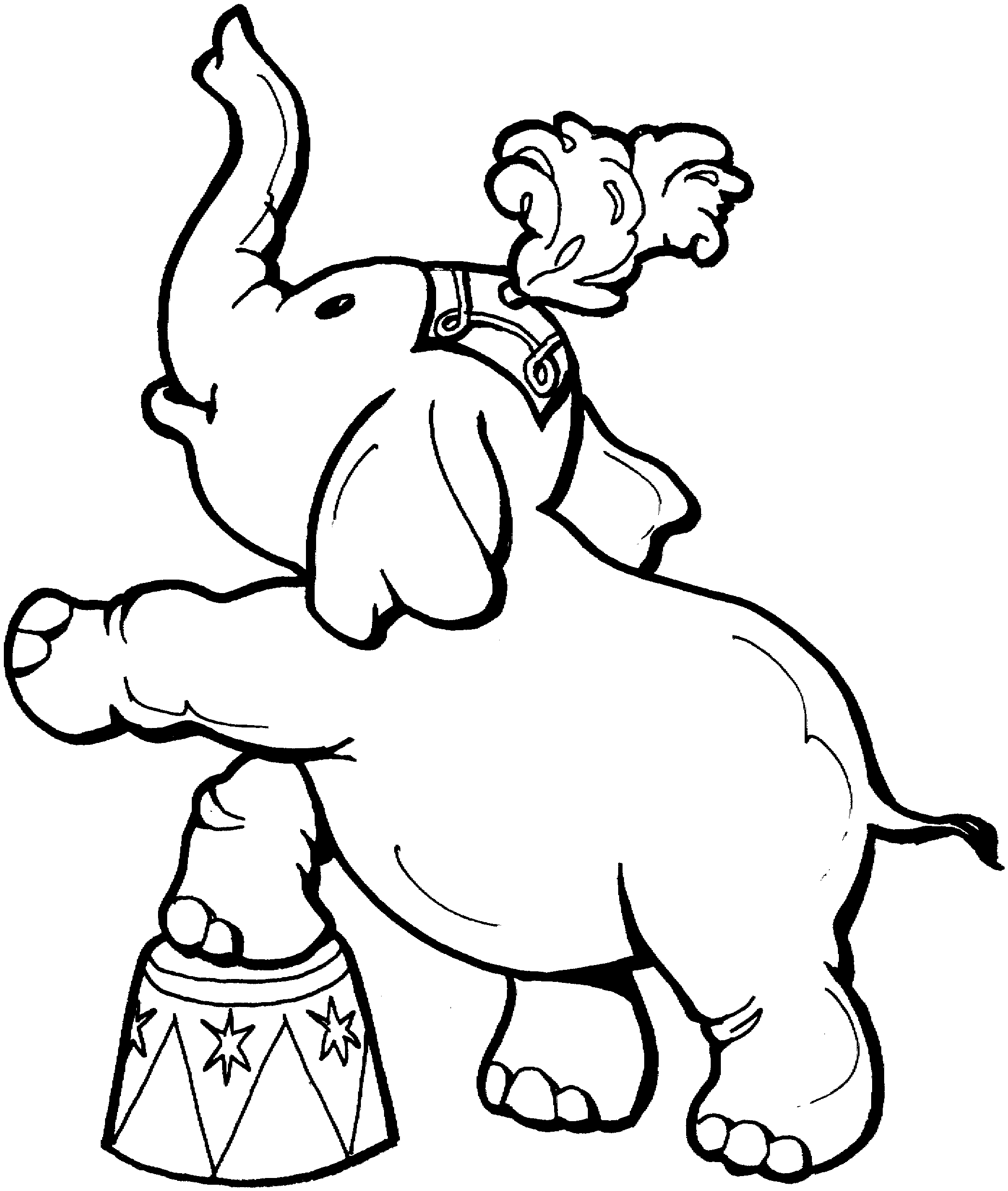 Free Elephant Coloring Pages