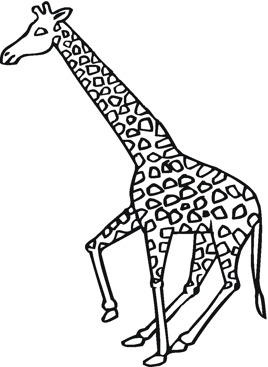 Free Giraffe Coloring Pages