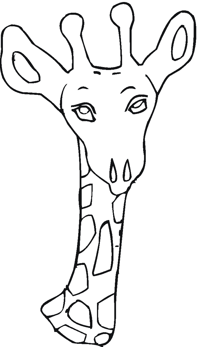 Free Giraffe Coloring Pages