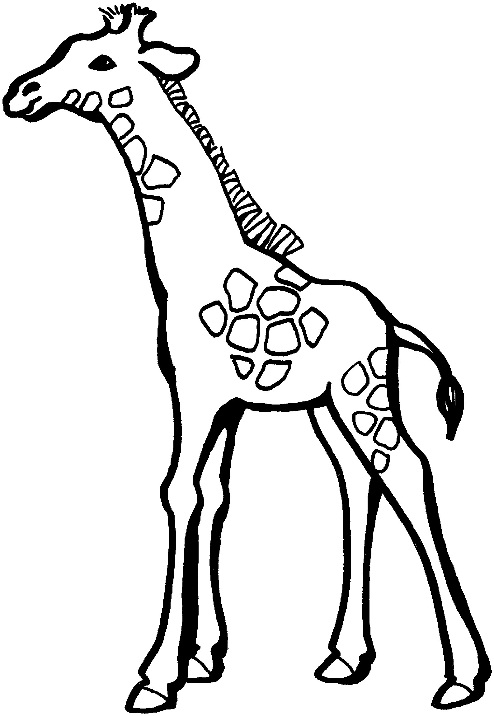 Free Giraffe Coloring Pages