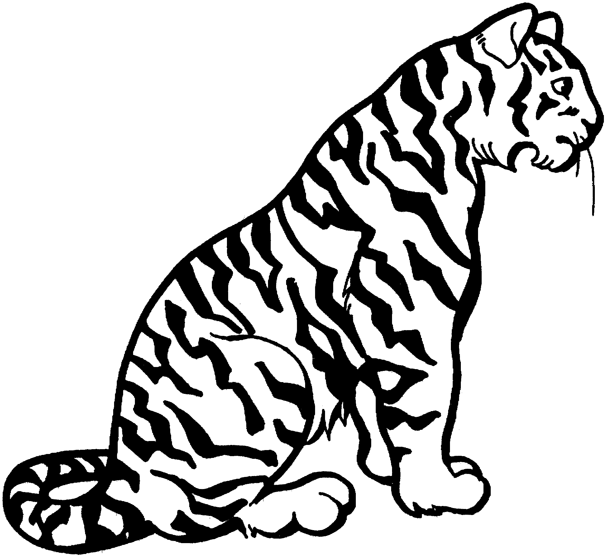 Tiger Printable Coloring Pages Printable World Holiday