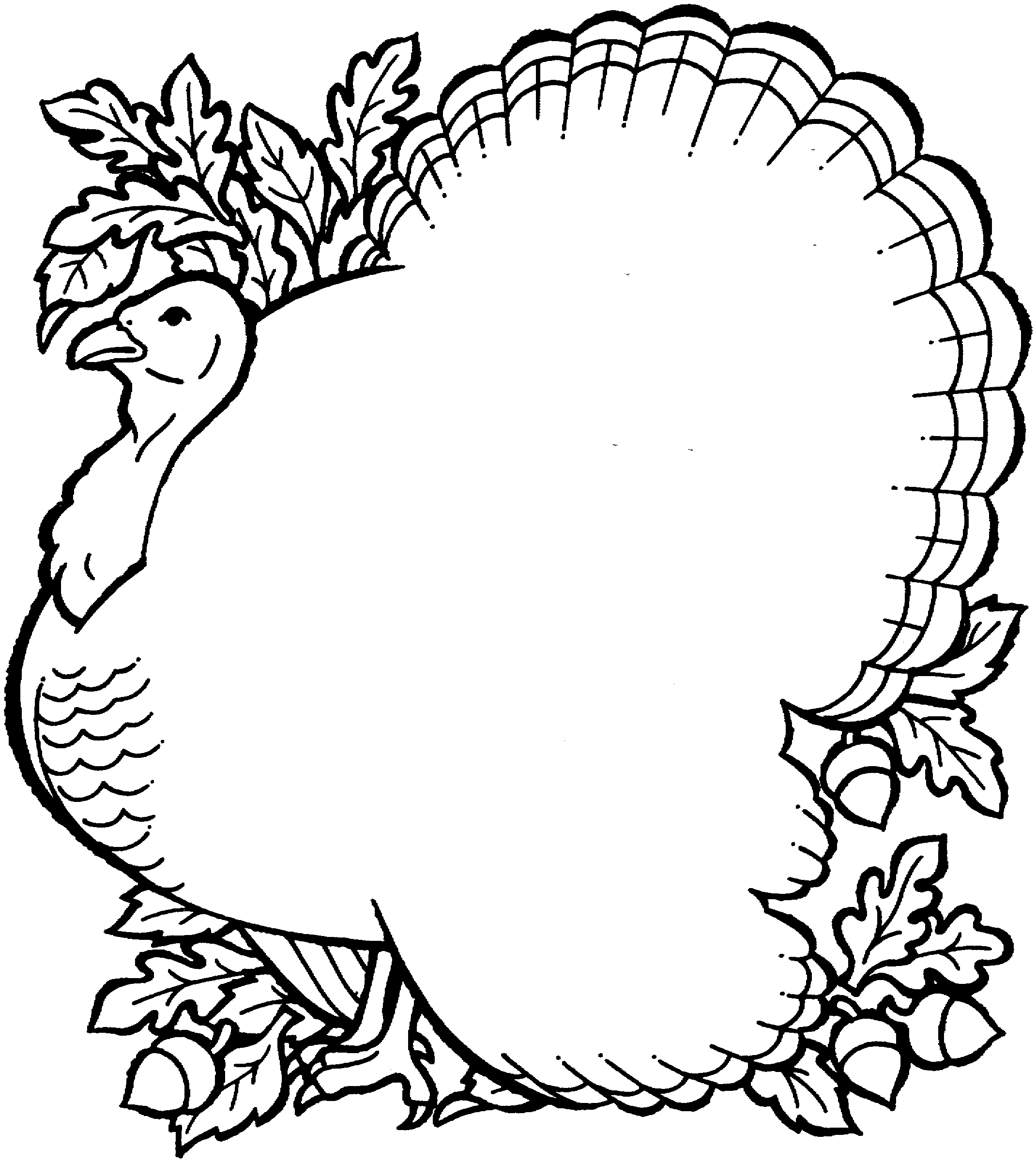 Free Turkey Coloring Pages