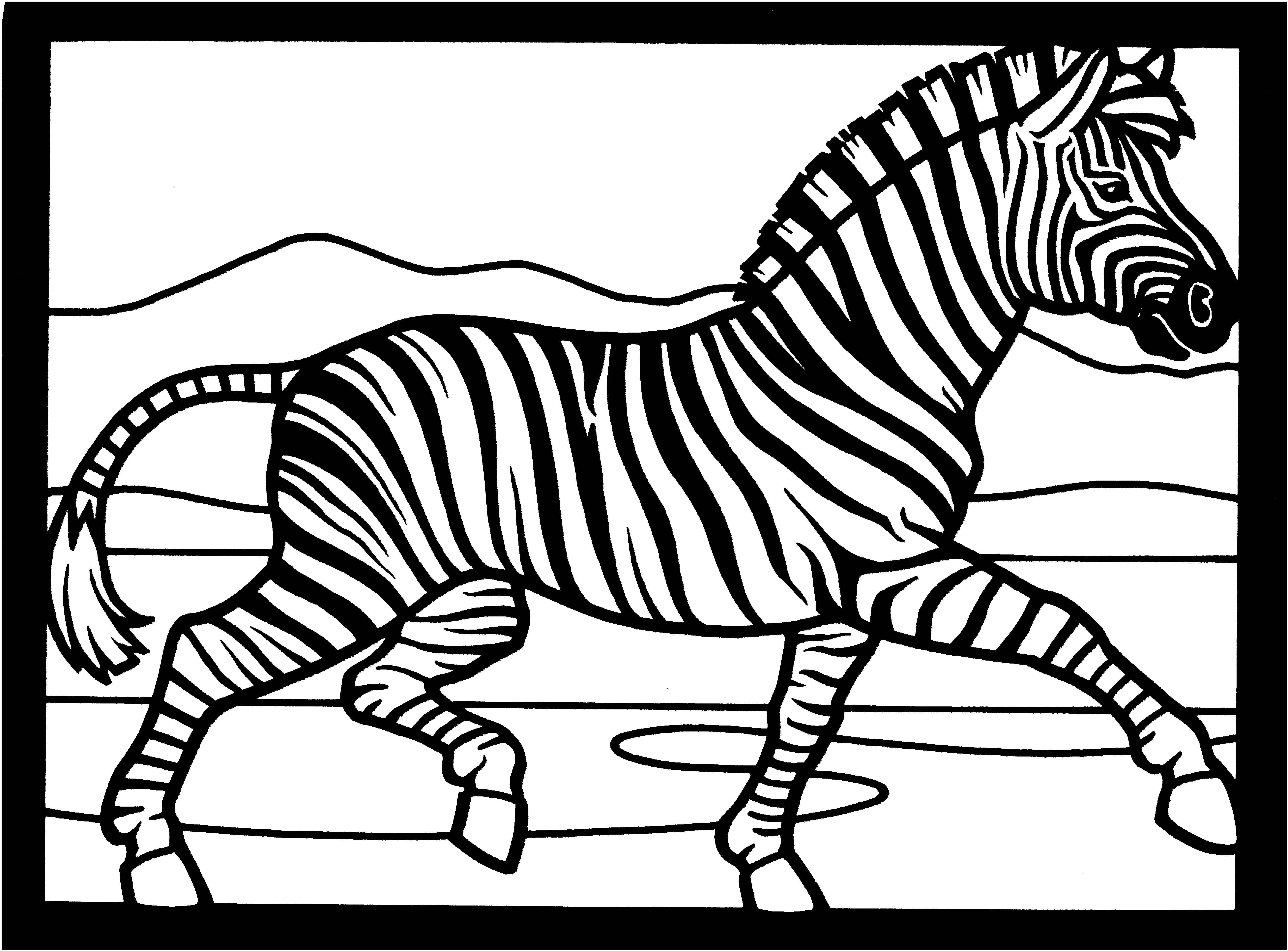 free-zebra-coloring-pages