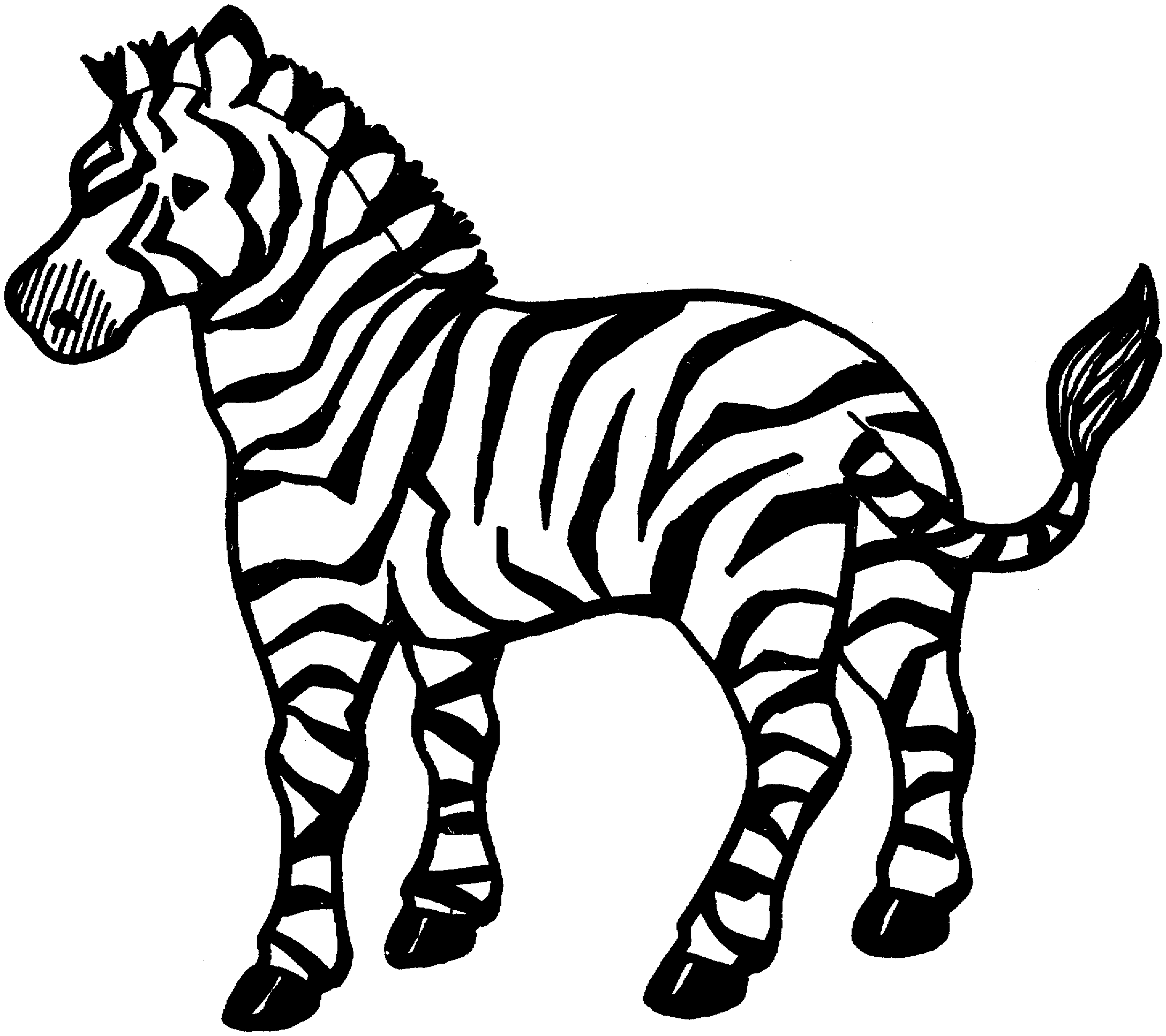 Zebra Coloring Page Printable - Printable World Holiday